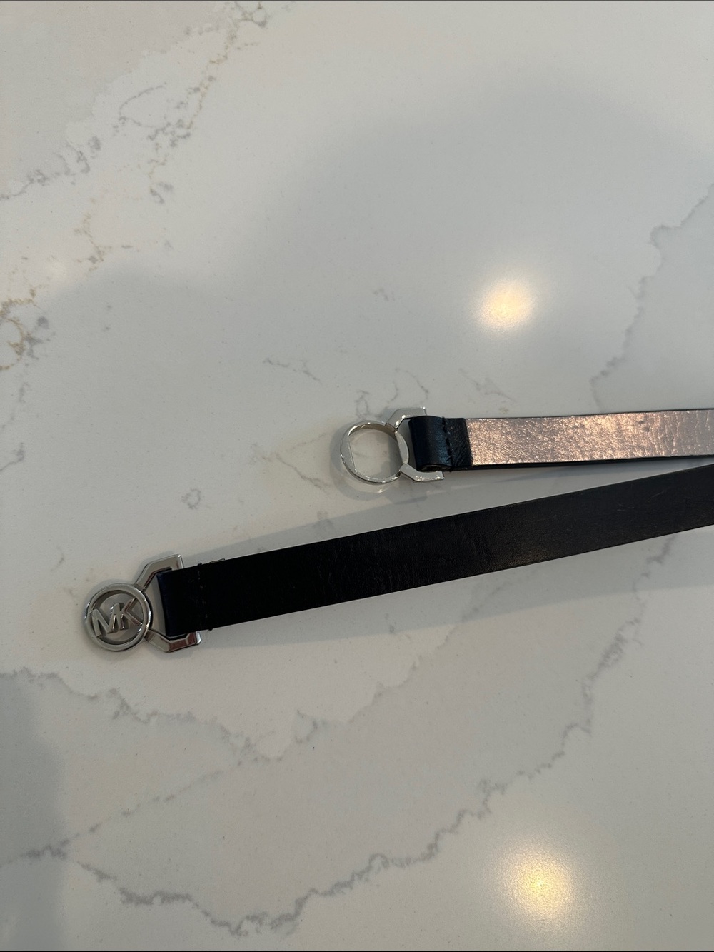 Michael Kors black leather belt Small